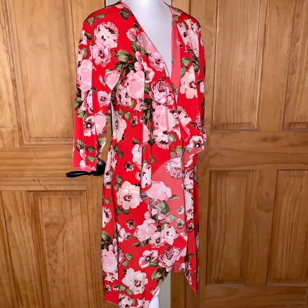 ❌SOLD❌ NWT M LLR Pink Roses Floral Printed Shirley - Picture 2 of 8